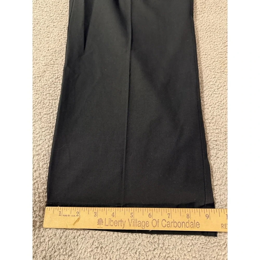 Vintage 90's Tommy Hilfiger Men's 38x30 Dress Pants Pleated Black Chino Cuffed
